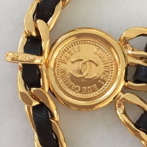CHANEL Accessories - CHANEL chainbelt black leather32” CHANEL Accessories - CHANEL chainbelt black leather32”
